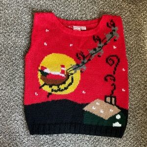 Vintage 70s Fetagetti Christmas Vest